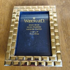 Woodward Sold Brass Gold Colored Frame Fits 3"W X 4"L Photo